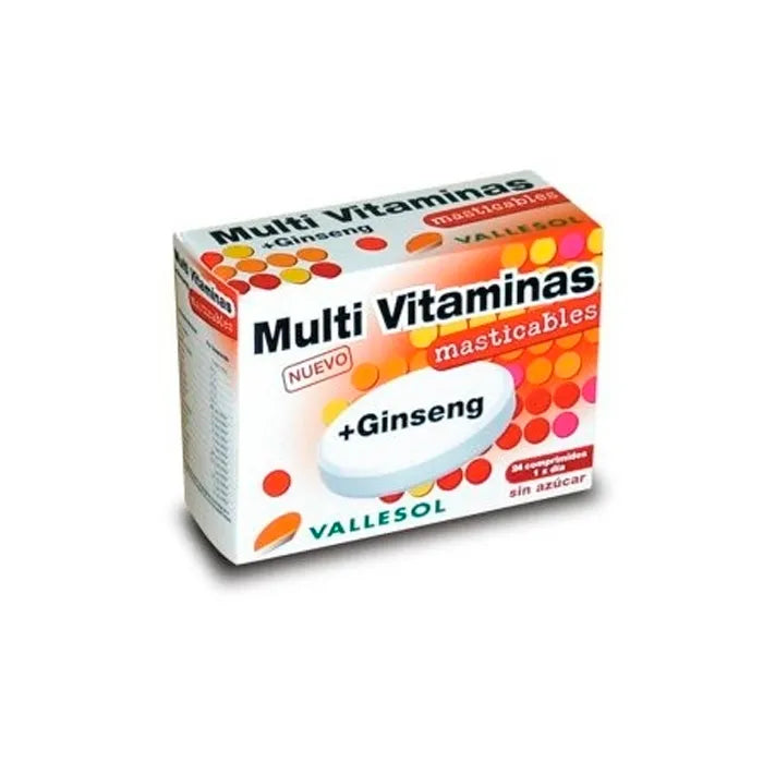 Vallesol Multivitamines + Ginseng 24 comprimés