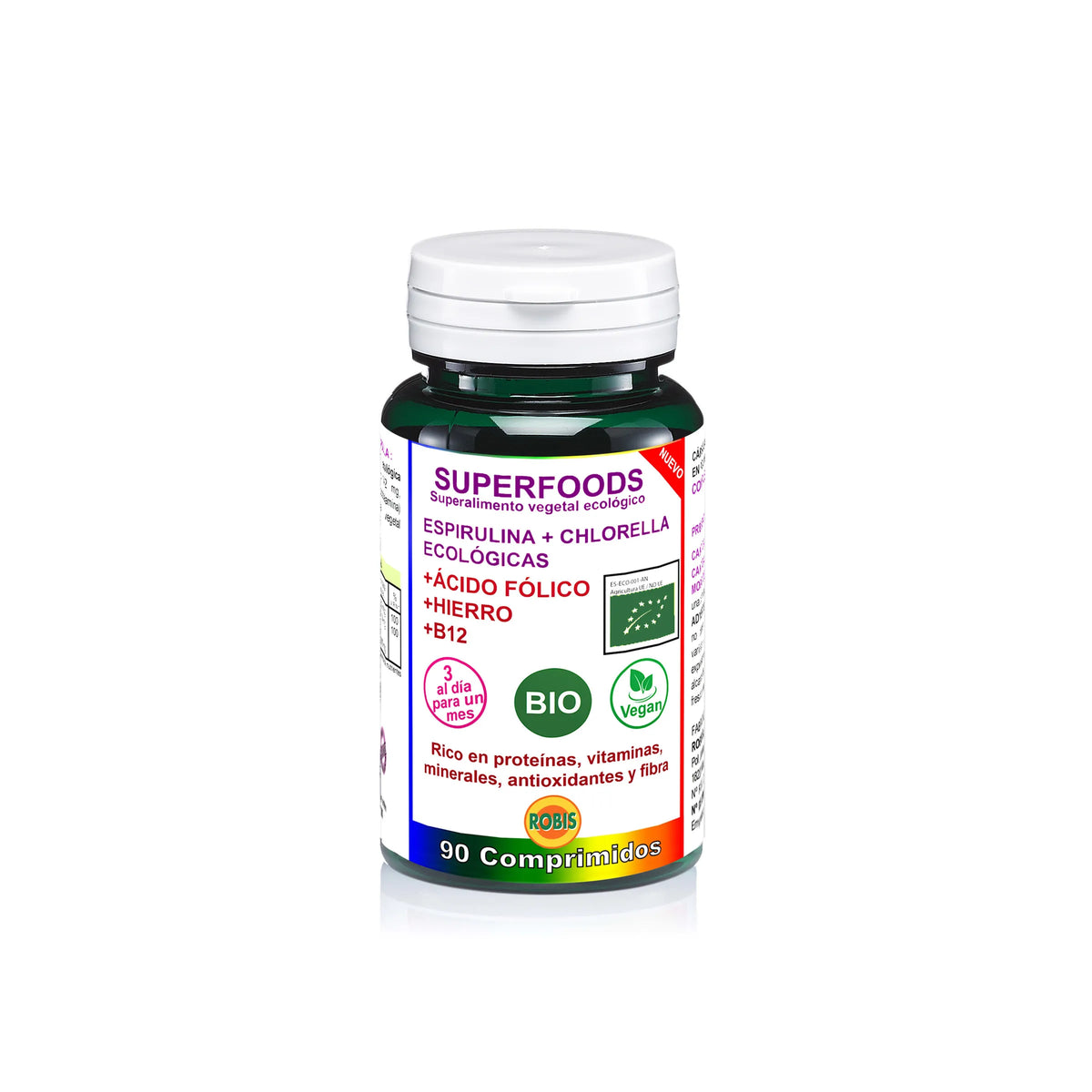 Robis Organic Spirulina and Chlorella 90 Tablets