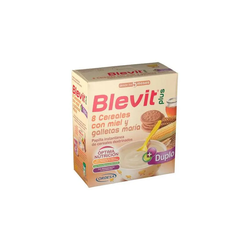 Ordesa Blevit Plus Duplo 8 Céréales, Miel et Biscuit María 300g X2