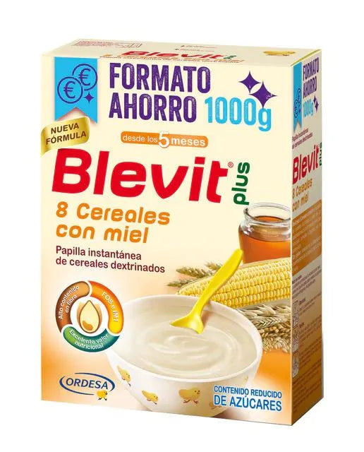 En-cas instantané aux 8 céréales et au miel Blevit d'Ordesa