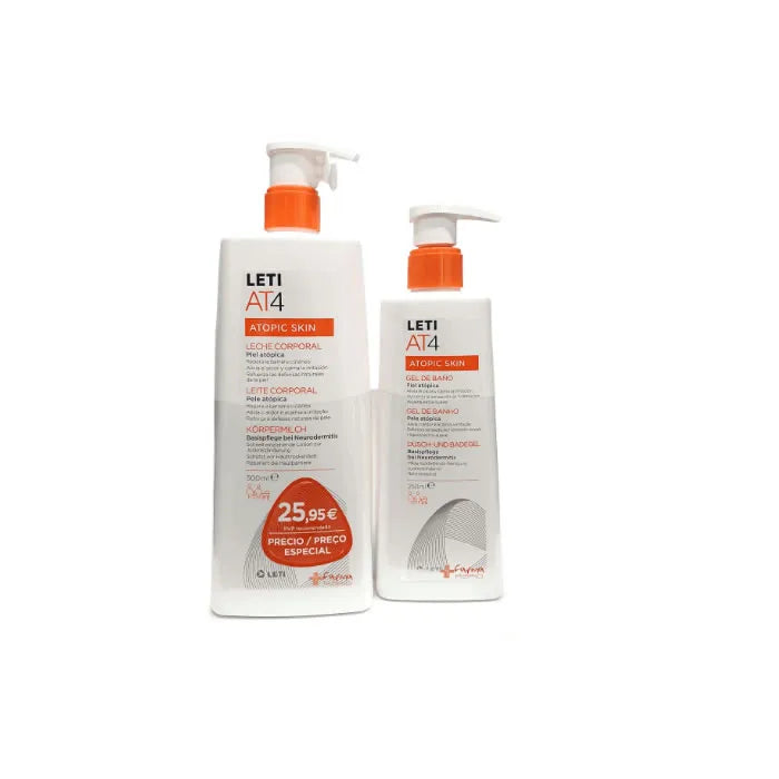 Leti AT4 Atopic Skin Body Milk 500ml + AT4 Gel 250ml