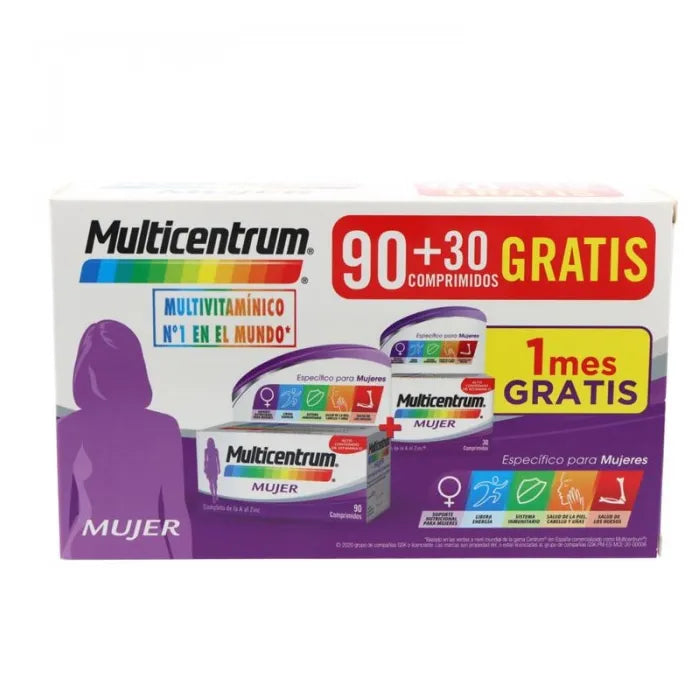 Multicentrum Donna Confezione 90 + 30 Compresse Set 2 Pezzi