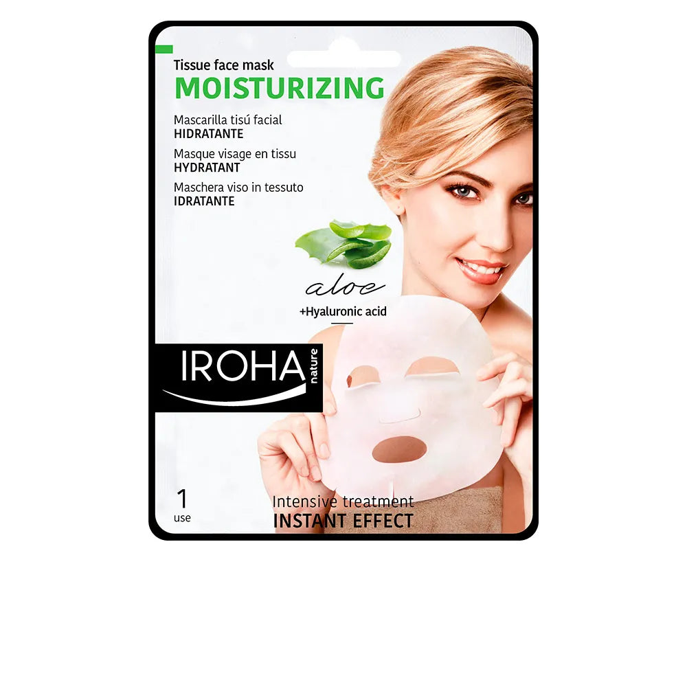 Iroha Nature Moisturizing Tissue Face Mask Aloe Vera 1 unit