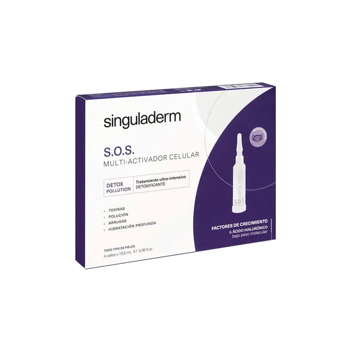 Singuladerm S.O.S. Multi-Cellular Activator Detoxifying Treatment 4x10.5ml