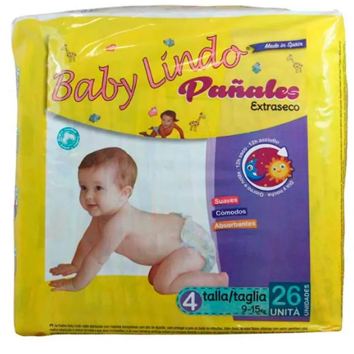 Baby Lindo Bleer T4 9-15 kg 26 stk