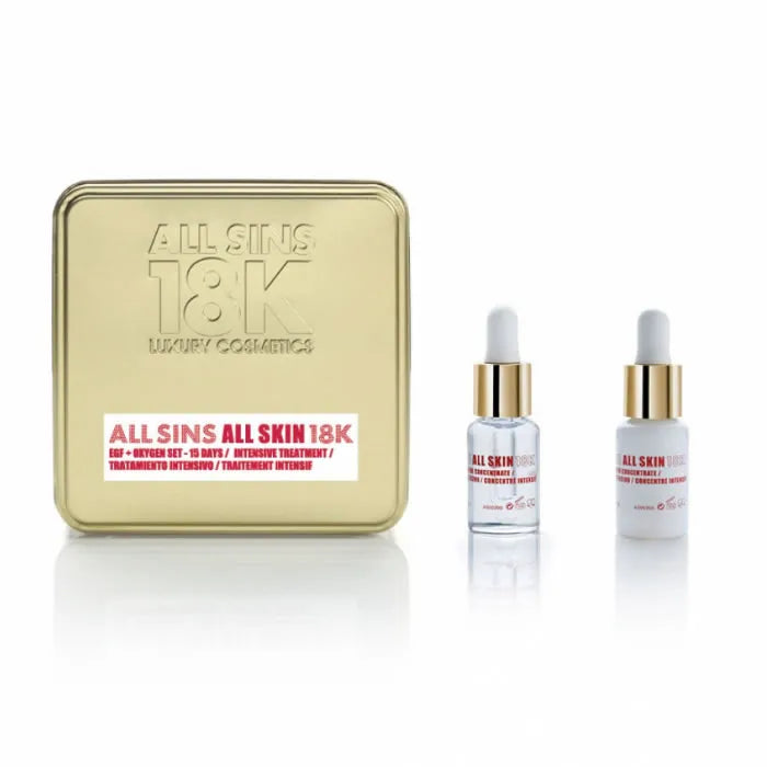 All Sins 18k All Skin Efg Oxygen 15-Day Intensive Treatment Set 2 Items