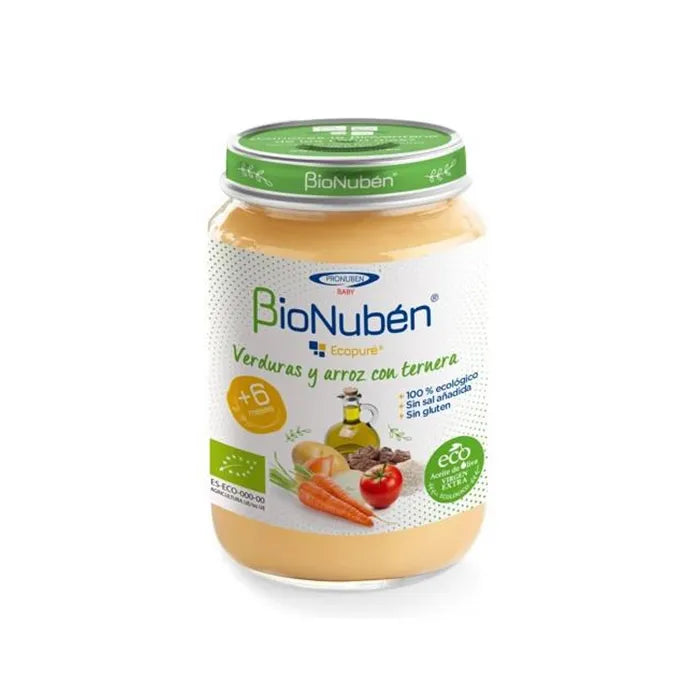 Bionubén Ecopure Légumes Riz Bœuf 250g