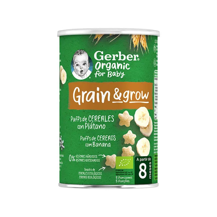 Gerber Bio Puff di cereali e banana