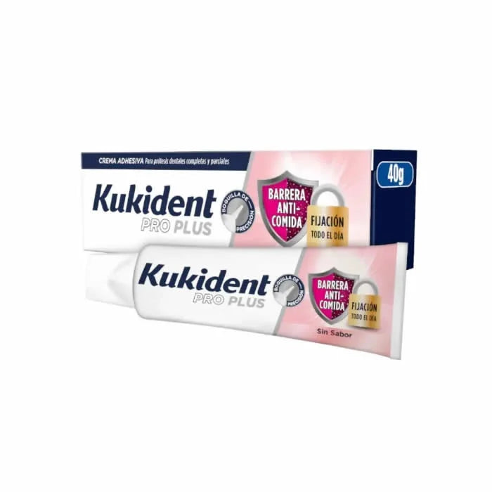 Kukident Pro Plus Adhesive Cream All-Day Hold Flavor-Free 40g