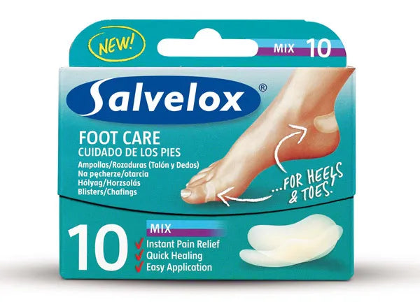 Salvequick Foot Care Mix Blisters 10 pcs