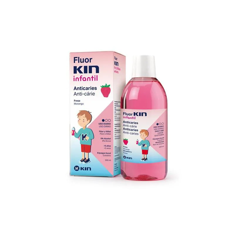 Fluorkin Junior Strawberry Mouthwash 500ml