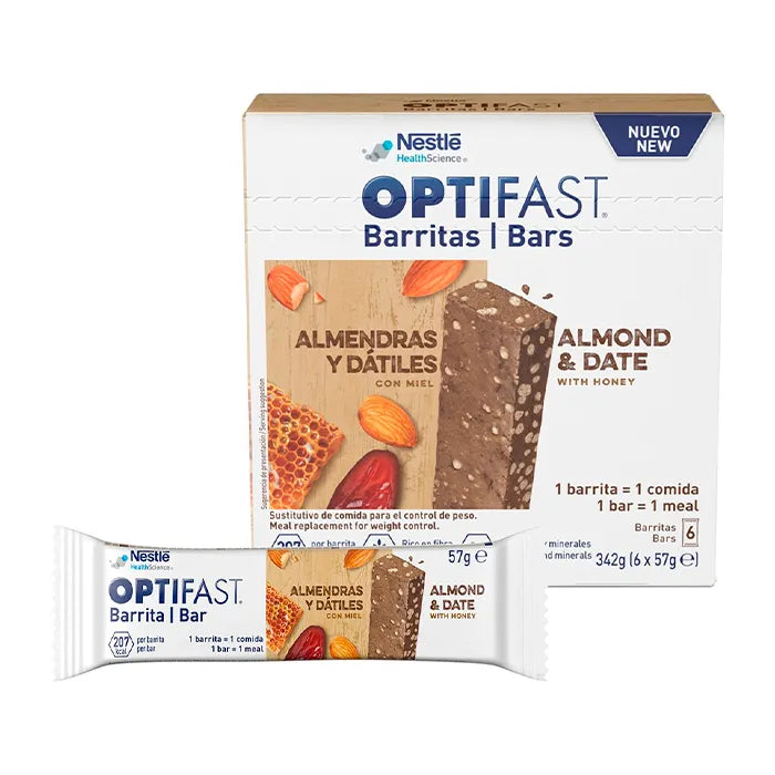 Optifast 6 Bastoncini Mandorla e Datteri al miele