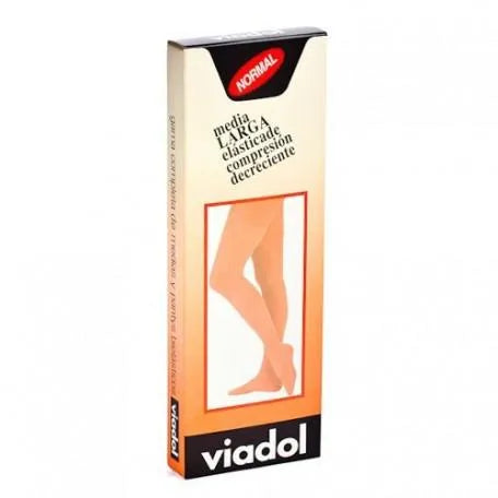 Viadol-kompressionsstrømpe, normal kompression, beige, T5, Prim