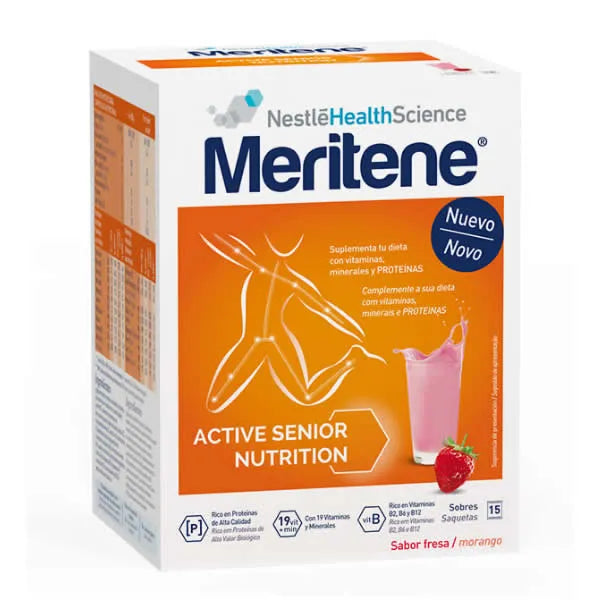 Meritene Active Nutrition Senior Saveur Fraise 15 Sachets