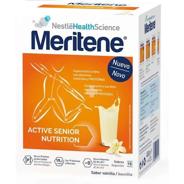 Meritene Milk-Shake Saveur Vanille 15 Sachets