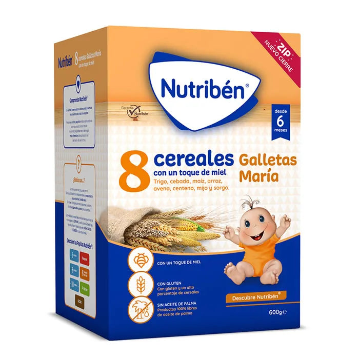 Nutriben 8 korn honning kiks 600g
