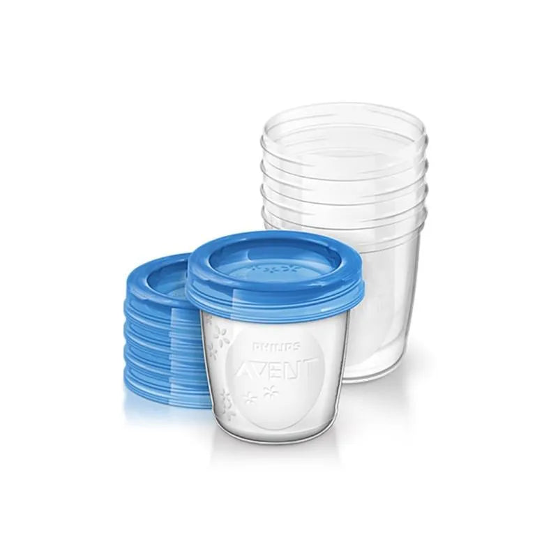 Philips Avent Breast Milk Storage Containers 5 Units and Lids
