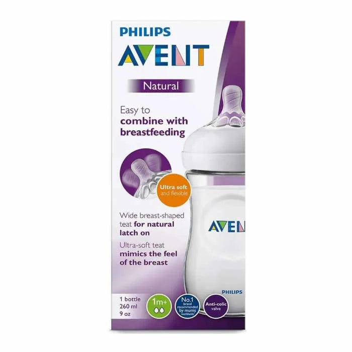 Avent Natural Baby Bottle 1m+ 260ml