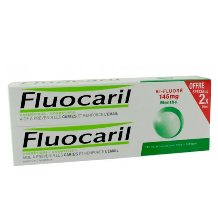 Fluocaril Bi-Fluoré Dentifricio alla Menta 145mg 2x75ml