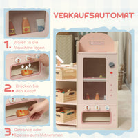 Children's play shop supermarket with cash register, scanner, vending machine, and play accessories for children (6)