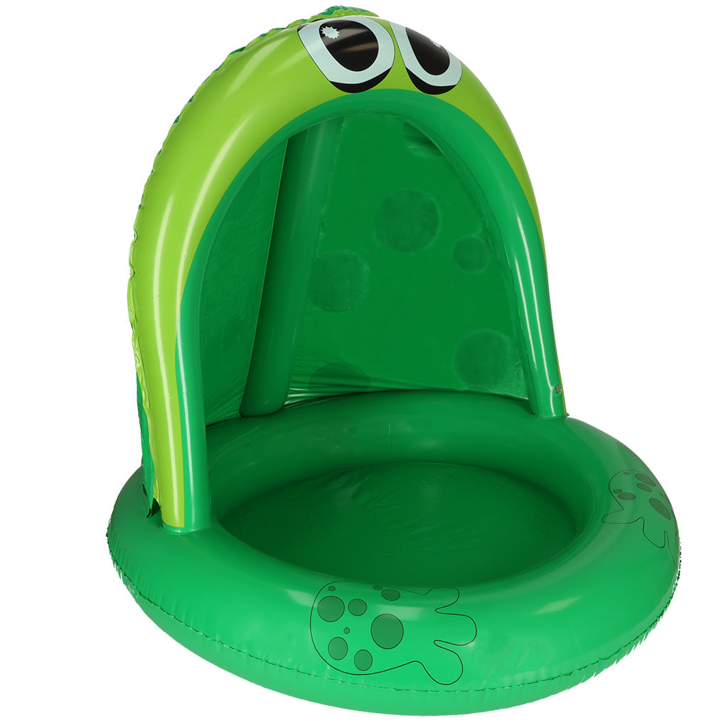 IKONKA Aufblasbares Babybecken Planschbecken mit Überdachung Frosch 95cm – Produktabbildung 2