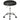 PU leather rolling stool, height-adjustable salon stool with padded seat, swivel beauty stool on casters