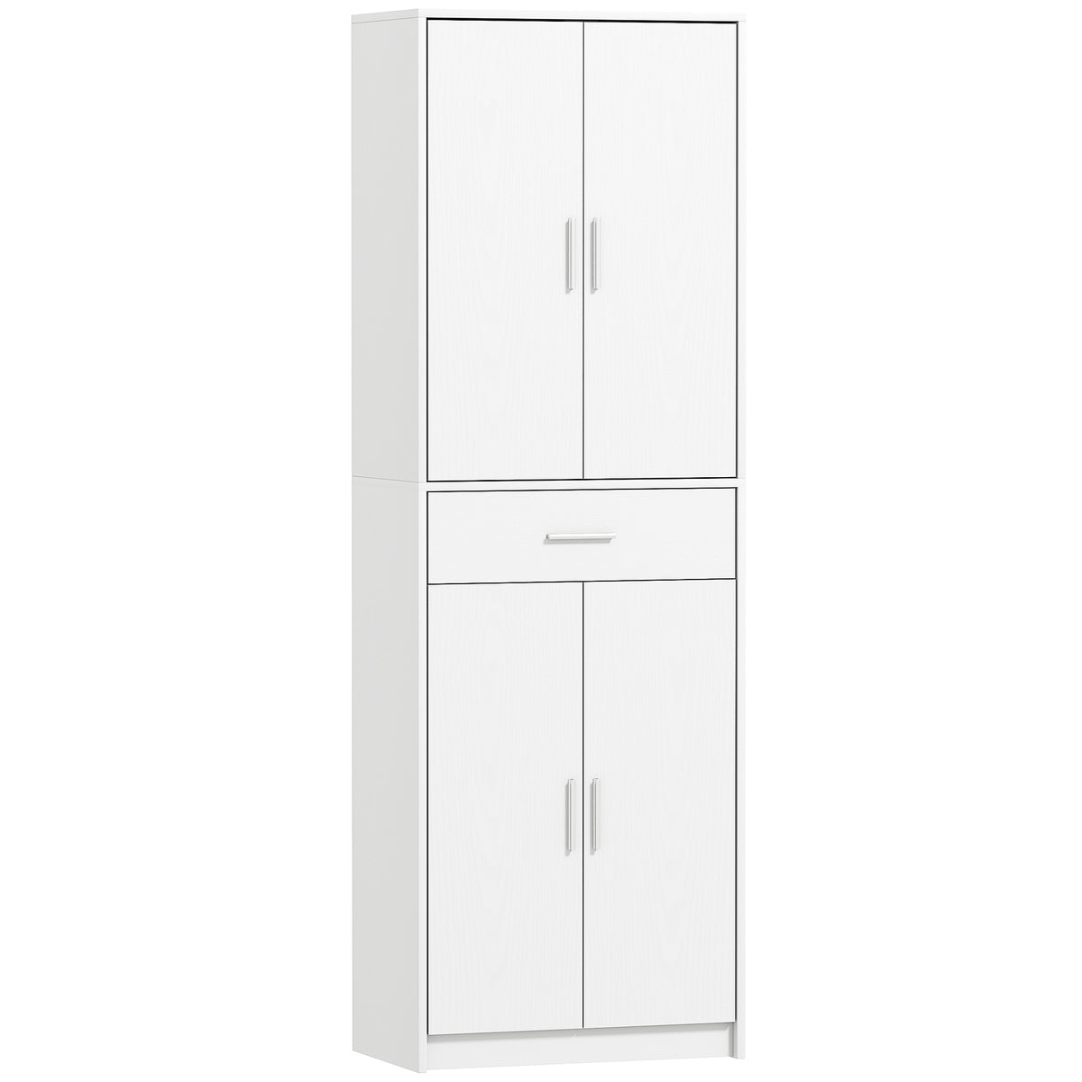 Kitchen cabinet, 3-level adjustable shelves, particle board, MDF, plenty of storage space, white