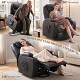 Relaxfauteuil met sta-op-hulp, elektrische tv-fauteuil met ligfunctie, afstandsbediening met USB-aansluiting (4)