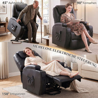 Relaxfauteuil met sta-op-hulp, elektrische tv-fauteuil met ligfunctie, afstandsbediening met USB-aansluiting (4)