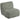 Armchair Swivel lounge chair with chenille look, wide seat, for living room, bedroom, grey