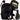 IKONKA Junior Ein-Fach-Schulrucksack schwarz