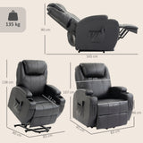 Relaxfauteuil met sta-op-hulp, elektrische tv-fauteuil met ligfunctie, afstandsbediening met USB-aansluiting (3)