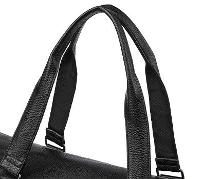 Premium-Ledertasche für Reisen und Fitnessstudio – Farbe Schwarz – Produktabbildung 2