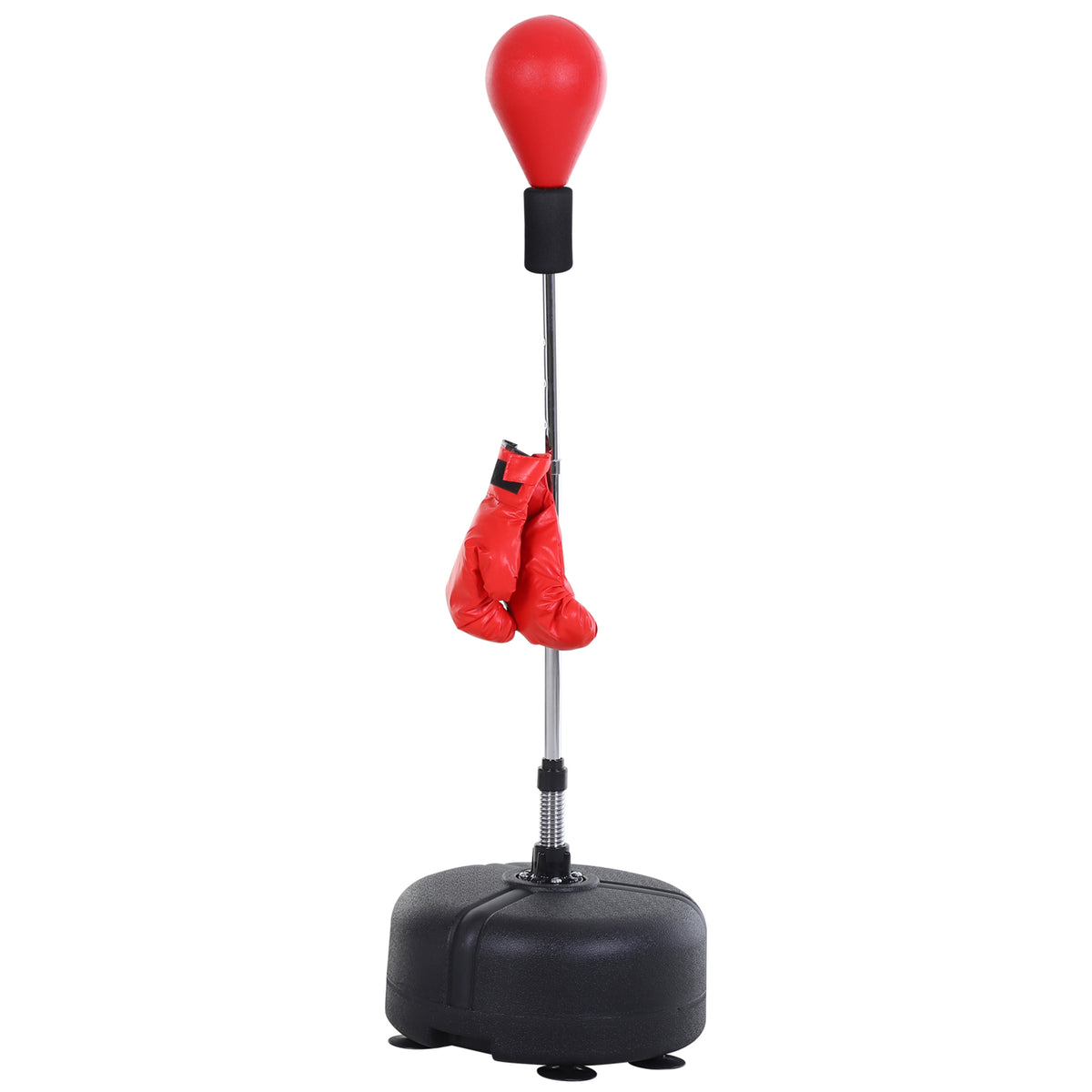 Punching ball set, boxing training set, height-adjustable from 136-154 cm, with 1 pair of gloves, suitable for