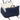 Dog car seat, 2 straps, washable covers, for pets under 5 kg, blue
