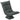 Floor chair with 5-position adjustable backrest, swivel, modern upholstered chair, dark grey