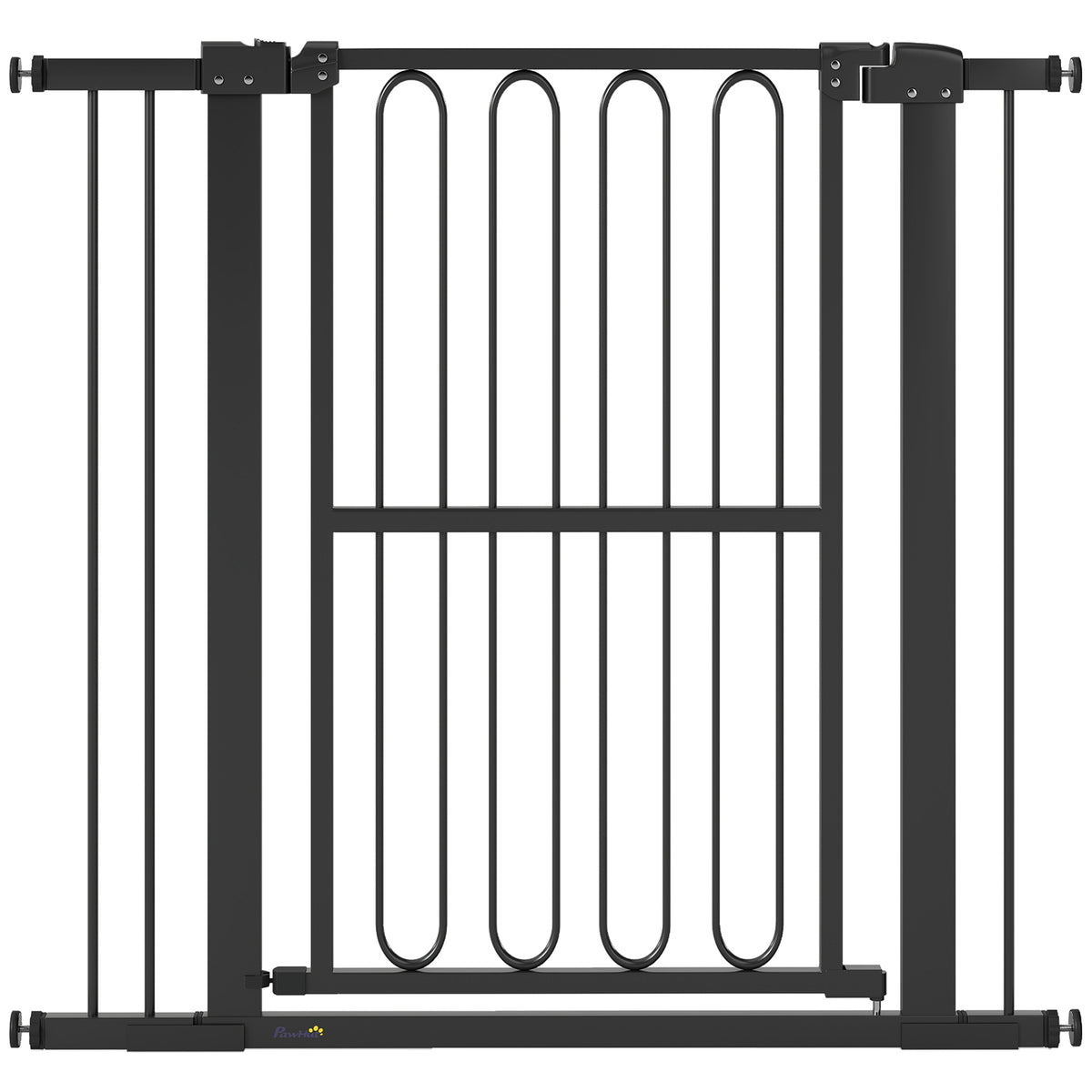 Cancelletto di sicurezza per cani, cancelletto di separazione 76-104 cm senza fori, cancelletto per scale