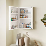 Medicine cabinet, lockable medication cabinet with 6 shelves for kitchen, hallway (9)